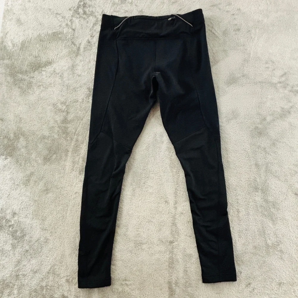 The North Face Winter Warm Tights Mens M Black Running‎ Leggings Stretch Fitted